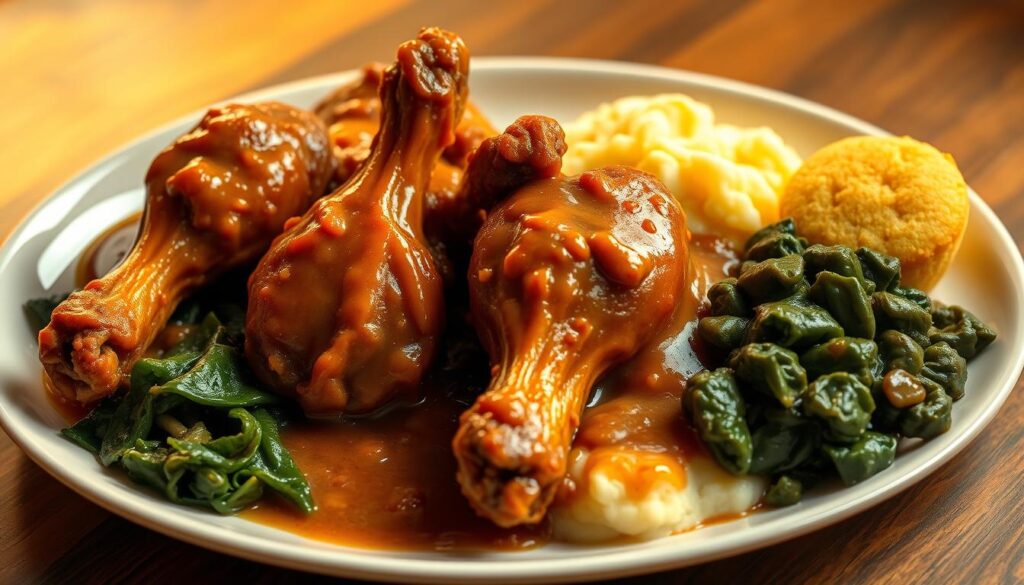 Soul Food Turkey Wings Plating Soul Food Turkey Wings Plating