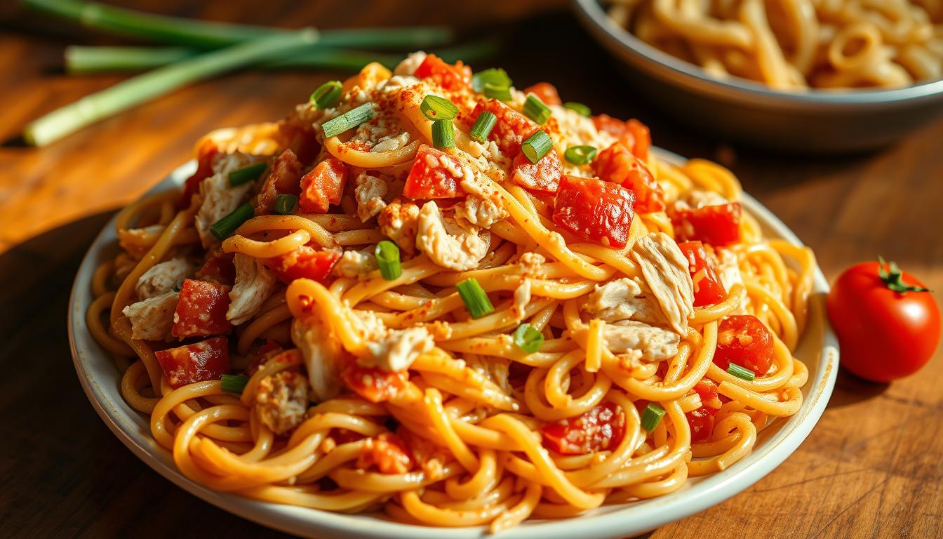 chicken spaghetti recipe with rotel
