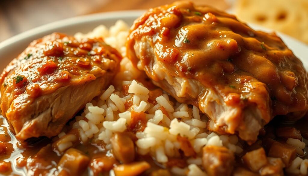 smothered chicken thighs